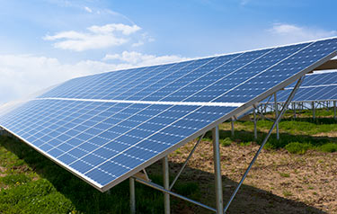 Solarparks und Solarfelder